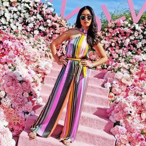 NWT Anthropologie Pandora Striped Jumpsuit S